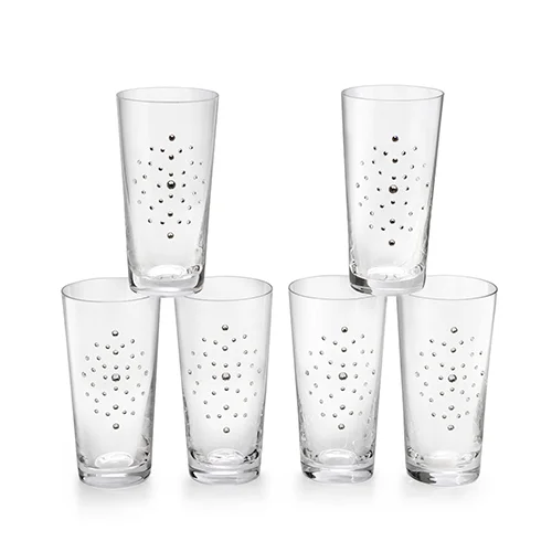 Set of 6 Swarovski Water Glasses