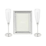 Champagne Flutes with Medium Jute Design Frame