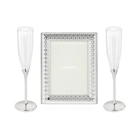 Champagne Flutes with Medium Jute Design Frame