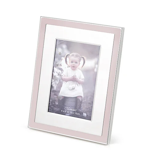 silver pink border photo frame-2