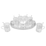 Kawa set with sugar bowl & spoons