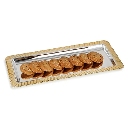 Stripped Design Rectangle Tray