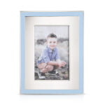 sky blue border photo frame