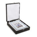 sky blue border photo frame