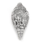 Silver Ganesh Shankh - Medium Size