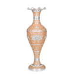 peach silver vase