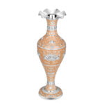 peach silver vase