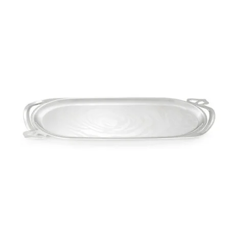 cutwork silver tray