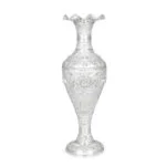 silver vase