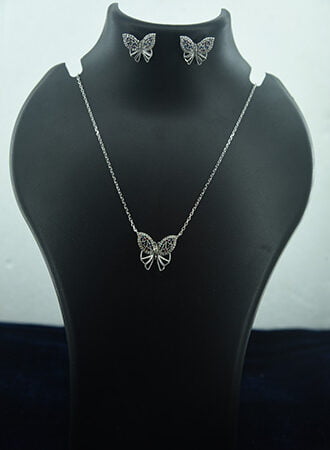 Butterfly Necklace Set (4 PCS Set)