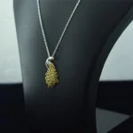 gold plated peacock pendant