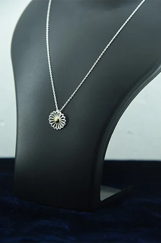 silver floral pendant