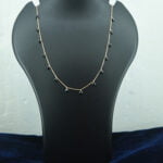 Black Crystal Necklace 1 Layer