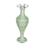 green vase