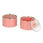 set of 2 pink bowls