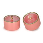 set of 2 pink bowls