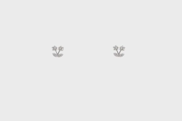 Petite Diamond Bloom Earrings