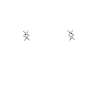 Intertwined X Diamond Studs