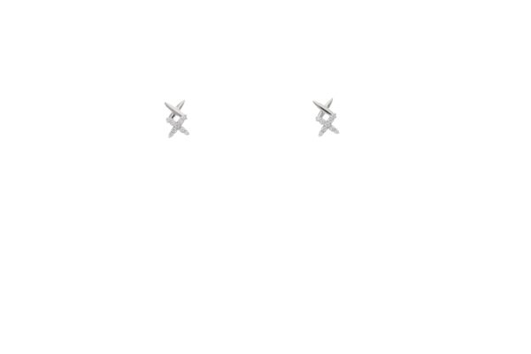 Intertwined X Diamond Studs