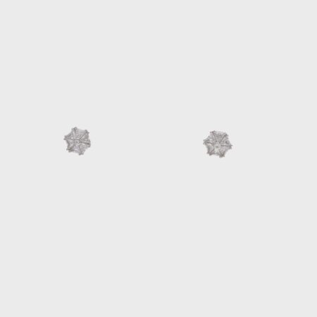 Pearl and Diamond Cluster Earrings