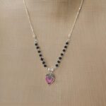 Flower design Silver Mangalsutra