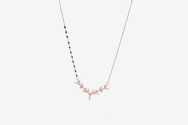 Rose Gold Periwinkle Mangalsutra