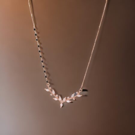 Rose Gold Periwinkle Mangalsutra