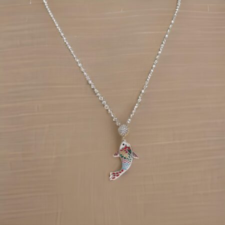 Silver Dolphin Chain Pendant