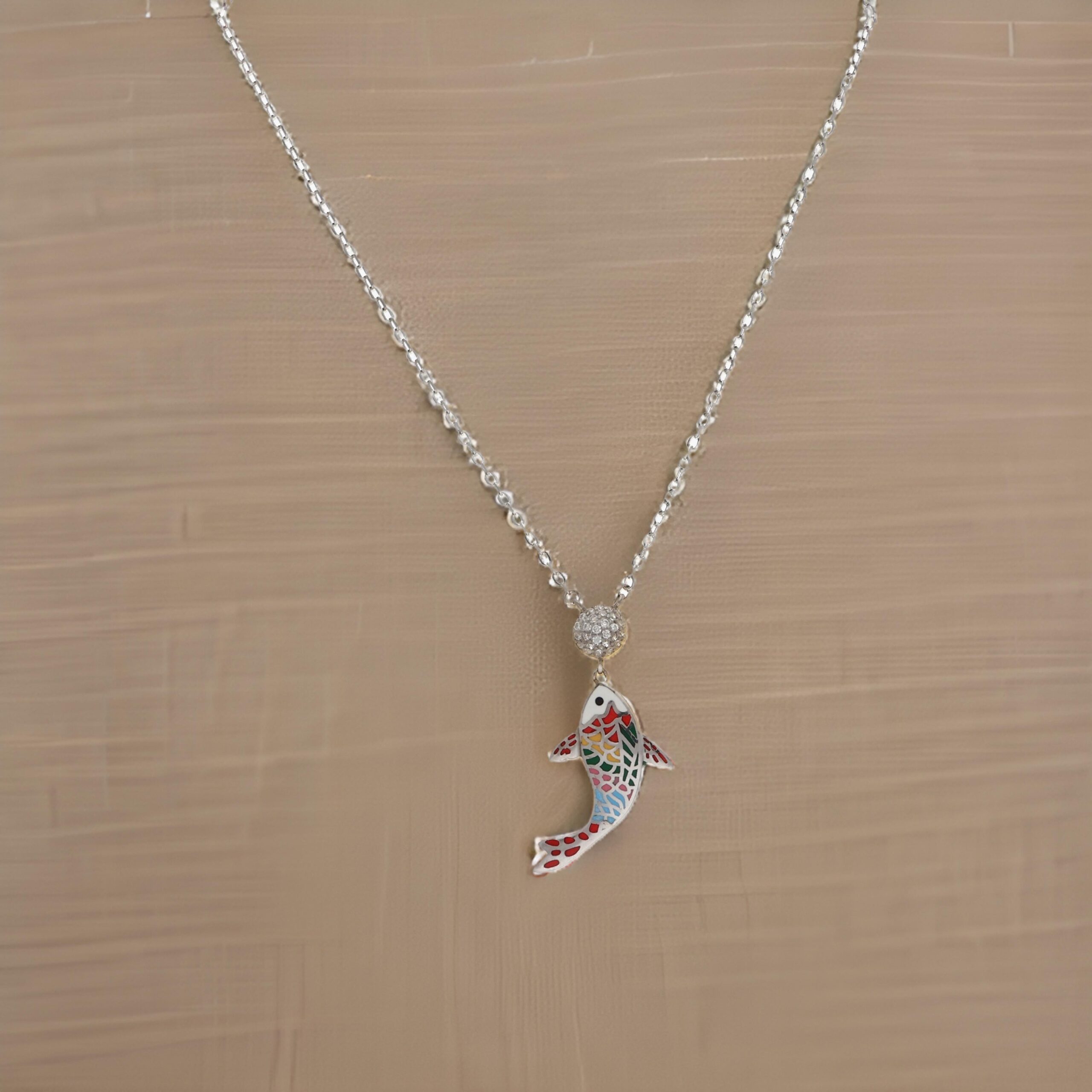 Silver Dolphin Chain Pendant