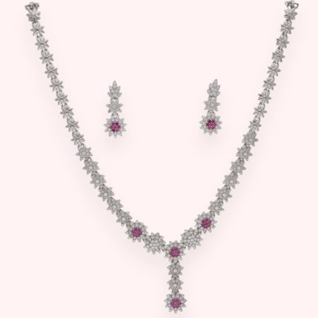 Silver Blooming Flora Necklace