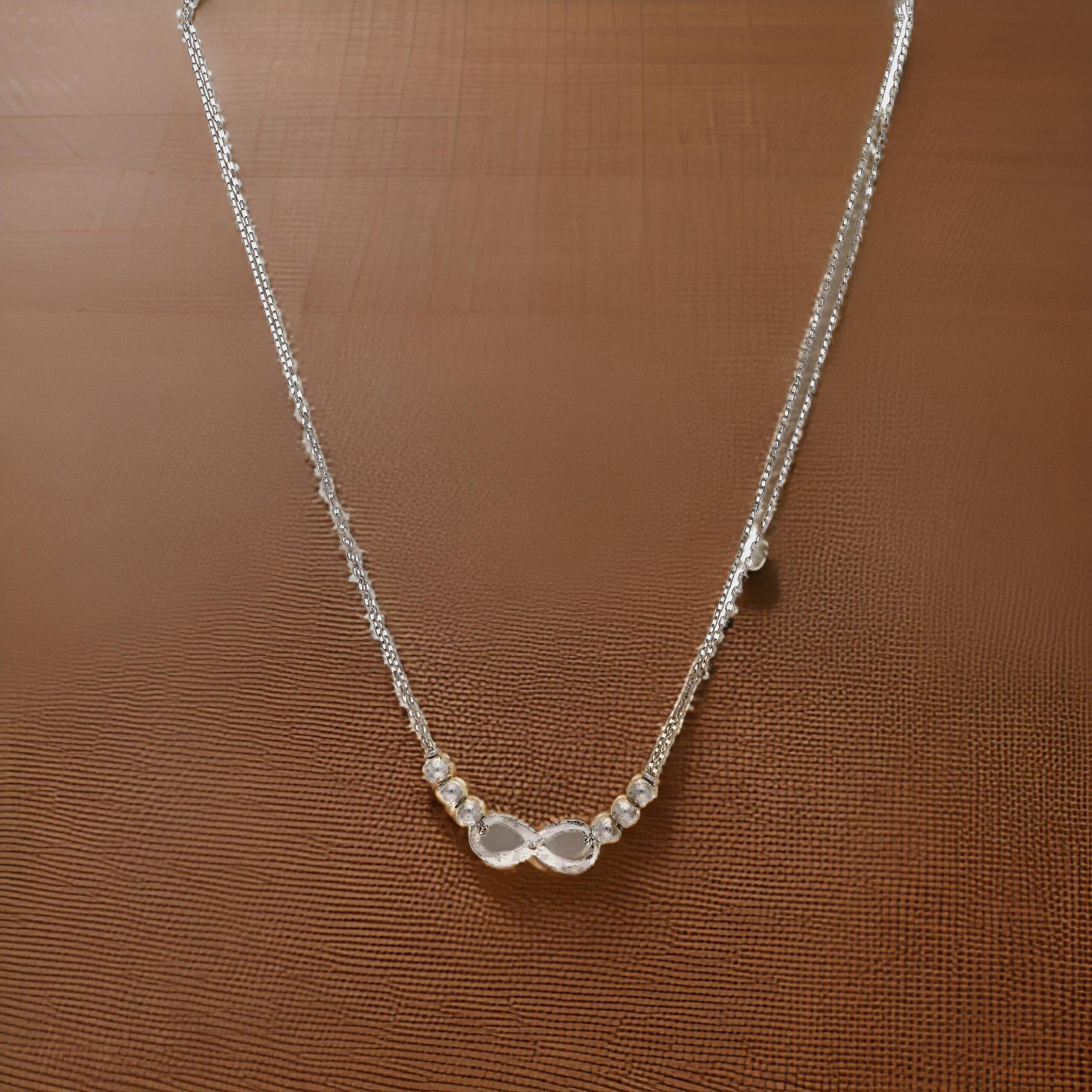 silver infinity chain brea by dhriti silver