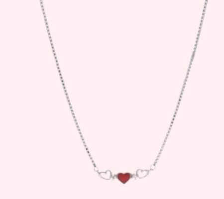 Silver 3 Hearts Chain