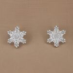 Sparkling Snowflake Stud Earring