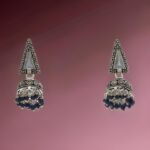 Triangle Shape Oxidized Jhumki