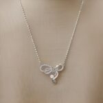 silver necklace brea