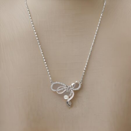 silver necklace brea