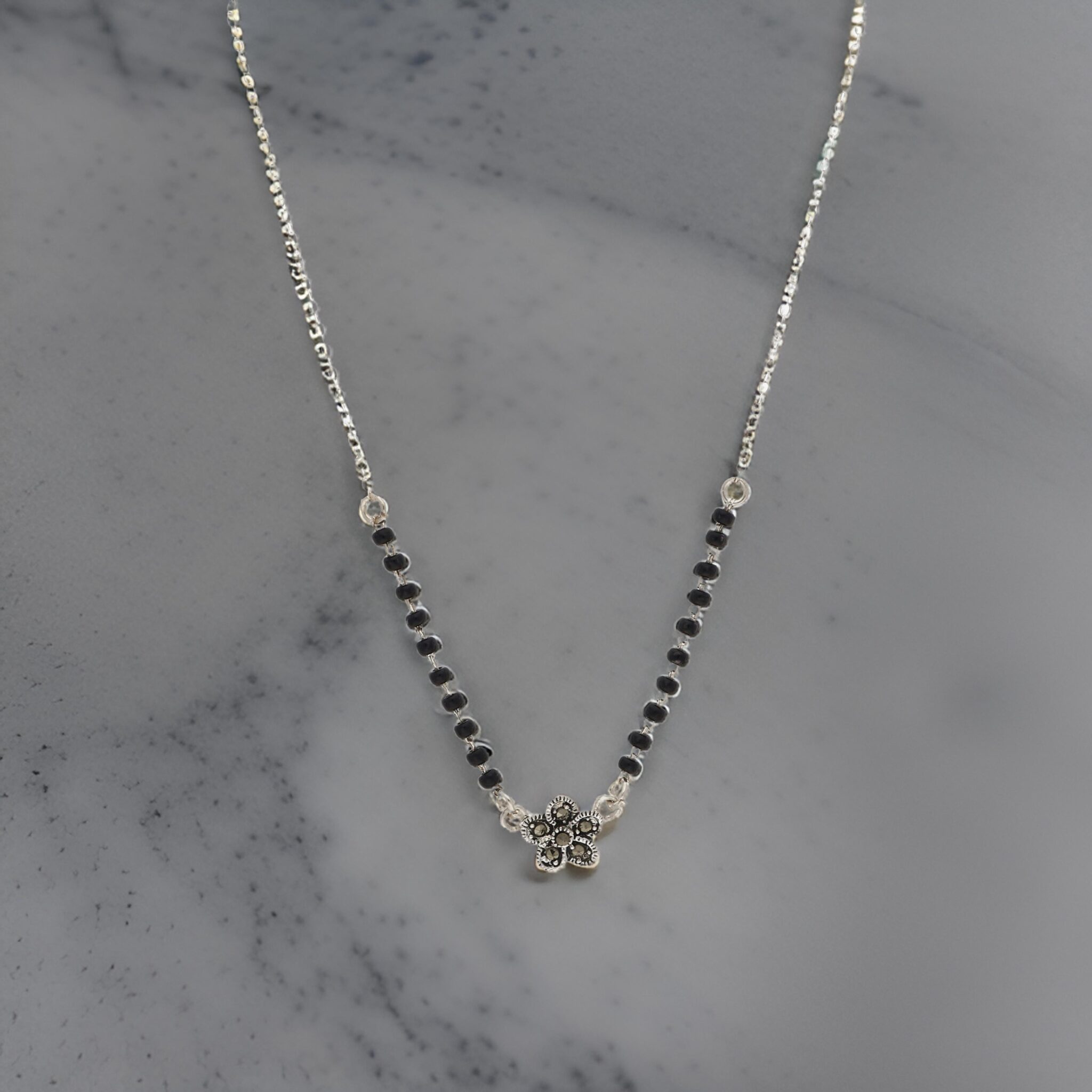 silver mangalsutra brea by dhriti silver